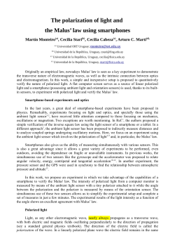 The nature of polarized light using smartphones