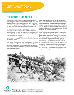 Theodore Roosevelt Story - Character First Education
