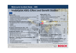 Motorcycle Accident Studies - ABS