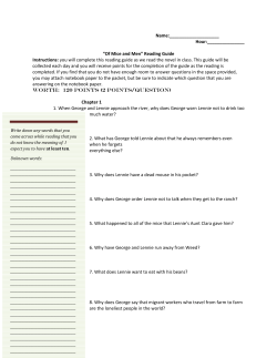 Name: Hour: &ldquo;Of Mice and Men&rdquo; Reading Guide Instructions: you will