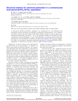 Structural evidence for enhanced polarization in a
