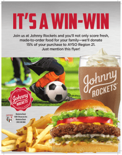 Join us at Johnny Rockets and you`ll not only score fresh, made