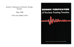 Seismic Verification of Nuclear Testing Treaties