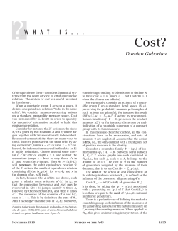 WHAT IS... Cost?