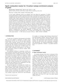 Spark combustion reactor for 13-carbon isotope - Sigma