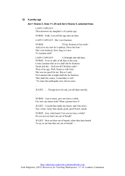 Act 1 Scene 3, lines 11-25 and Act 2