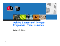 Solving Linear and Integer Programs: Time is Money