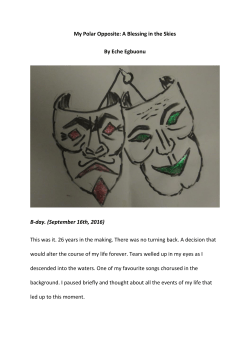 My Polar Opposite: A Blessing in the Skies By Eche Egbuonu B