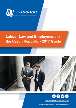 Labour Law and Employment in the Czech Republic