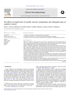 The effects of single bouts of aerobic exercise, exergaming, and