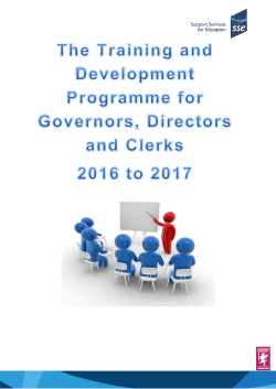 Annual Training Brochure 2016 -17