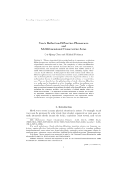 Shock Reflection-Diffraction and Multidimensional Conservation Laws