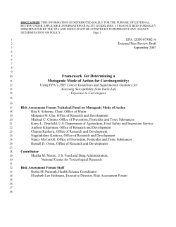 Framework for Determining a Mutagenic Mode of Action for