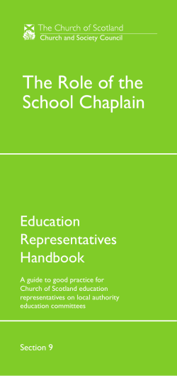 The Role of the School Chaplain