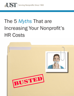 The 5 Myths That are Increasing Your Nonprofit`s HR Costs