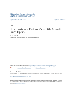 Dream Variations: Fictional Views of the School to Prison Pipeline