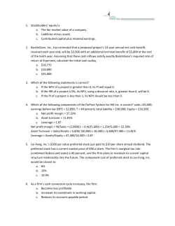 1. Stockholders` equity is