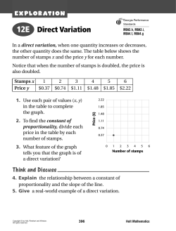 Direct Variation