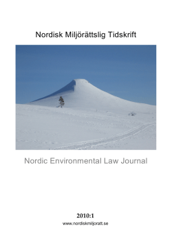 Environmental Justice in Courts &ndash; a Case Study from Norway