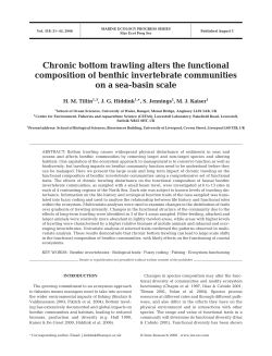 Chronic bottom trawling alters the functional composition of benthic