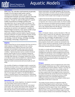 Aquatic Models - National Association for Biomedical Research