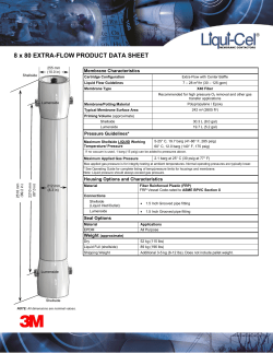 8 x 80 EXTRA-FLOW PRODUCT DATA SHEET - Liqui-Cel