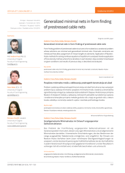 Generalized minimal nets in form finding of prestressed
