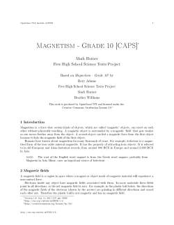 Magnetism - Grade 10 [CAPS]