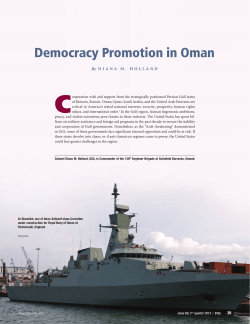 Democracy Promotion in Oman