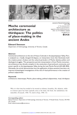 Moche ceremonial architecture as thirdspace: The