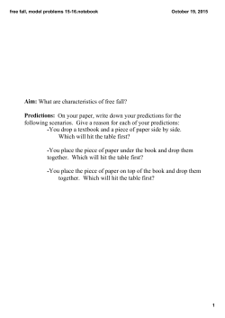 free fall, model problems 15-16.notebook