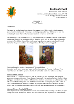 October 7th Newsletter