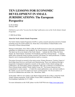 TEN LESSONS FOR ECONOMIC DEVELOPMENT