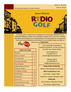 Radio Golf - Milwaukee Repertory Theater