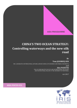 CHINA`S TWO OCEAN STRATEGY - Institut de Relations