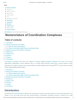 Nomenclature of Coordination Complexes - ChemWiki