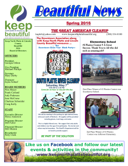 Spring Summer 2016 news letter