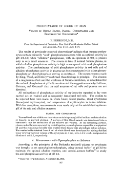 PHOSPHATASES IN BLOOD OF MAN H.BEHRENDT,M.D. The