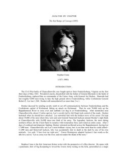 ANALYSIS BY CHAPTER The Red Badge of Courage (1895