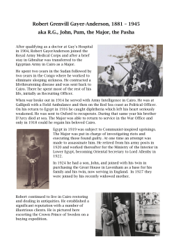 Major Rober Gayer Anderson