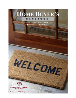 home buyer`s - Fresno County Federal Credit Union