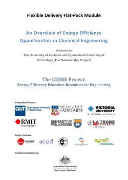 An Overview of Energy Efficiency Opportunities in Chemical