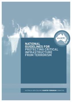National Guidelines for Protecting Critical Infrastructure from Terrorism