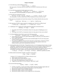 Chapter 9 Worksheet - Orange Coast College
