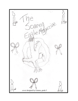 cover designed by Gianna, grade 5