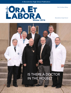 Ora Et Labora - Benedictine High School