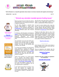 Schools say calculator mandate ignores funding