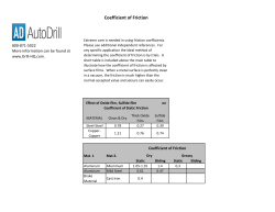 Coefficient of Friction - Drill