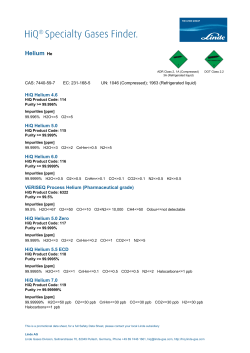 HiQ Helium - Linde HiQ