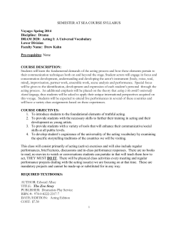 SEMESTER AT SEA COURSE SYLLABUS